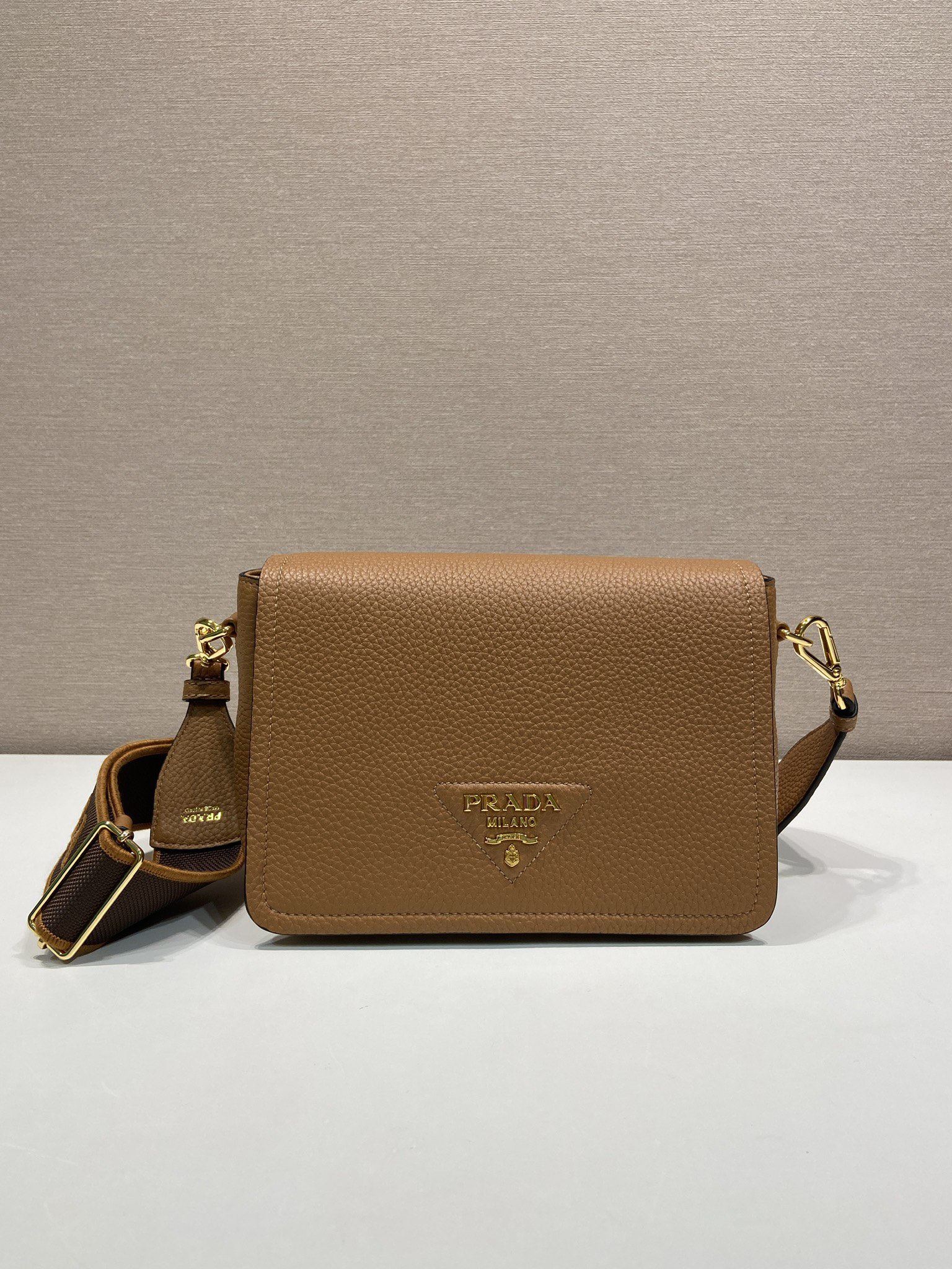 Prada Embroidered Strap Shoulder Bag 1BD314