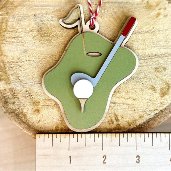 Golf Keepsake Christmas Tree Ornament