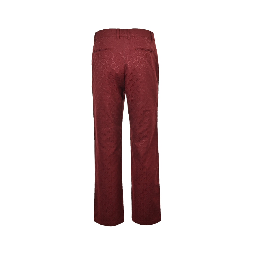 Gucci 24Fw Double G jacquard canvas trousers suit