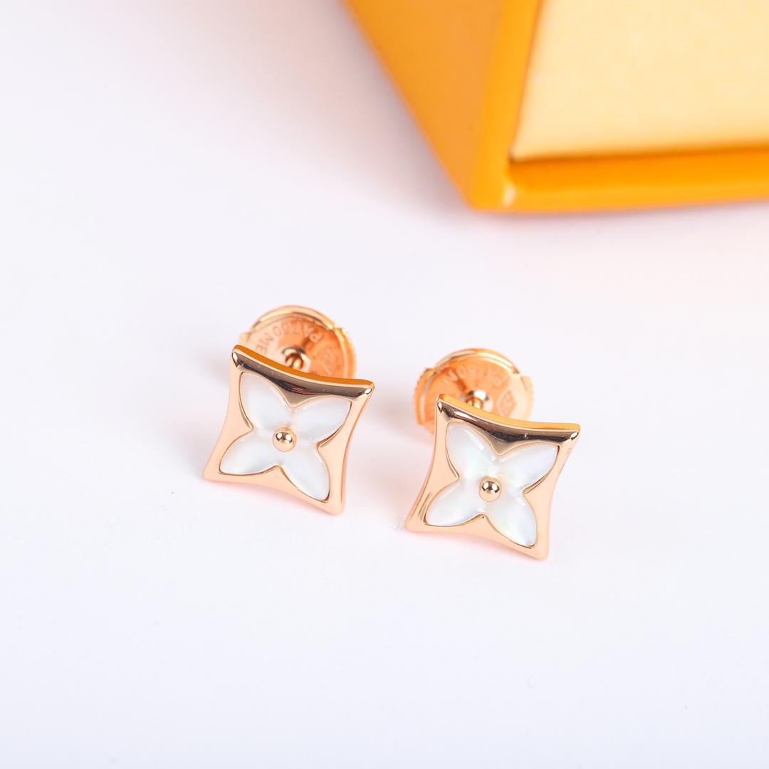 Louis Vuitton Square Clover Earrings