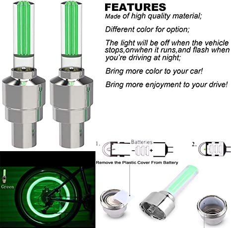 (🔥Last Day Promotion-SAVE 65% OFF)Motion Activated LED Wheel Lights Suitable for Cars, Motorcycles, Bicycles(4 PCS/Set)-BUY 5 GET 5 FREE & FREE SHIPPING