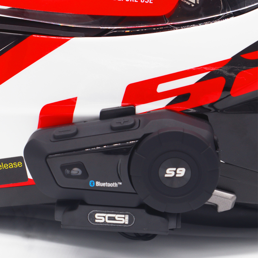 SCSETC S-9 Motorcycle Helmet Bluetooth Headset Headphones And Microphone