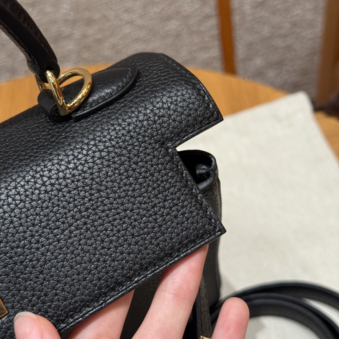 Hermès Kelly ck89Noir Handbag (Handmade to Order)