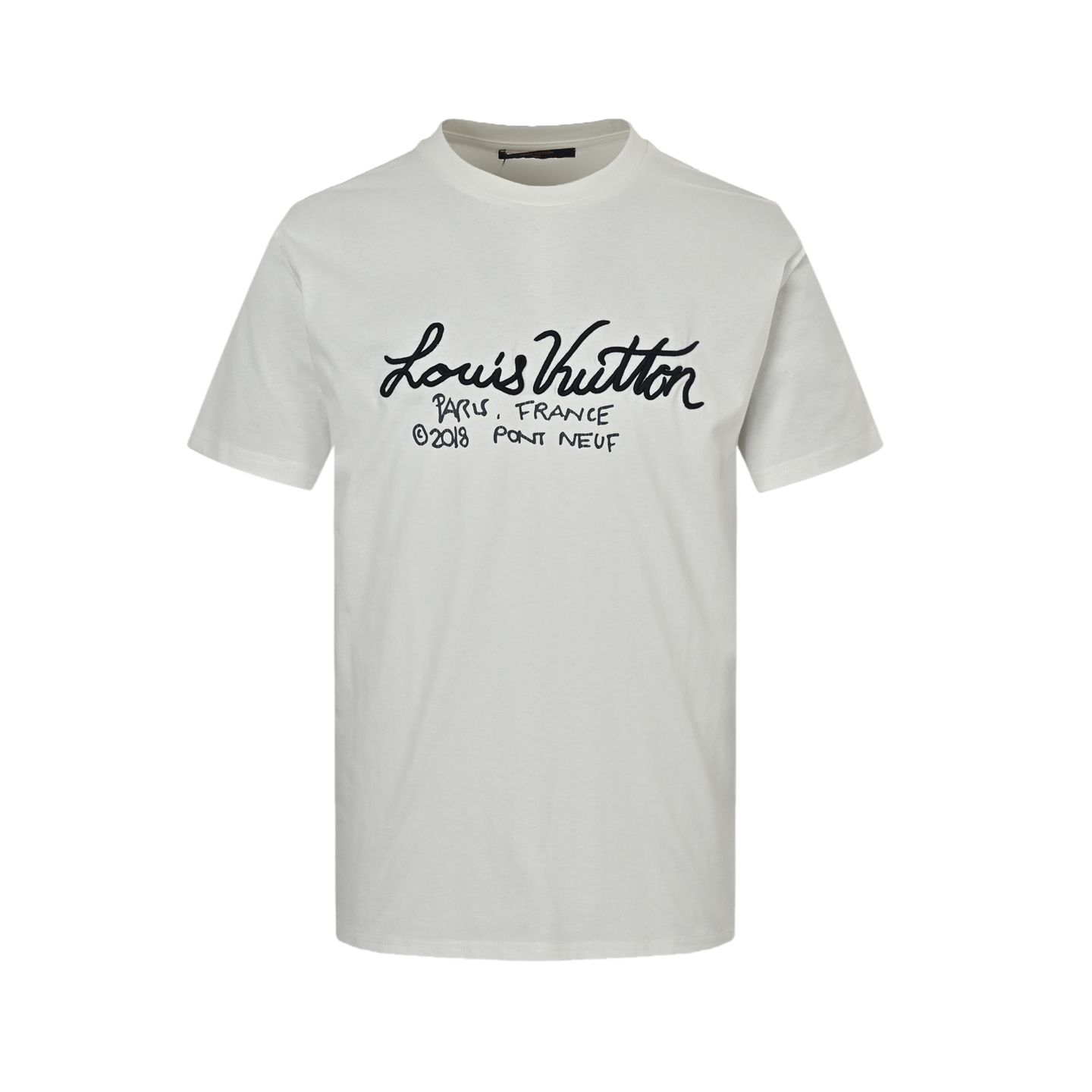 Louis Vuitton 25ss signature embroidered short sleeve