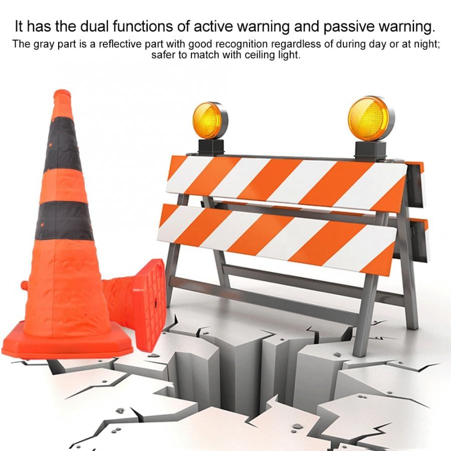 (🌲XMAS SALE - 50% OFF)Foldable Traffic Reflective Safety Cone with LED Lights-🔥Buy 2 Get 10%OFF Today🔥