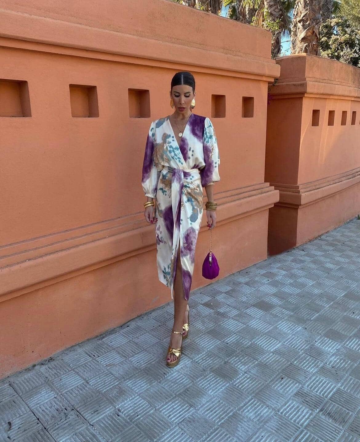 Pastel Tie-Dye Midi Dress