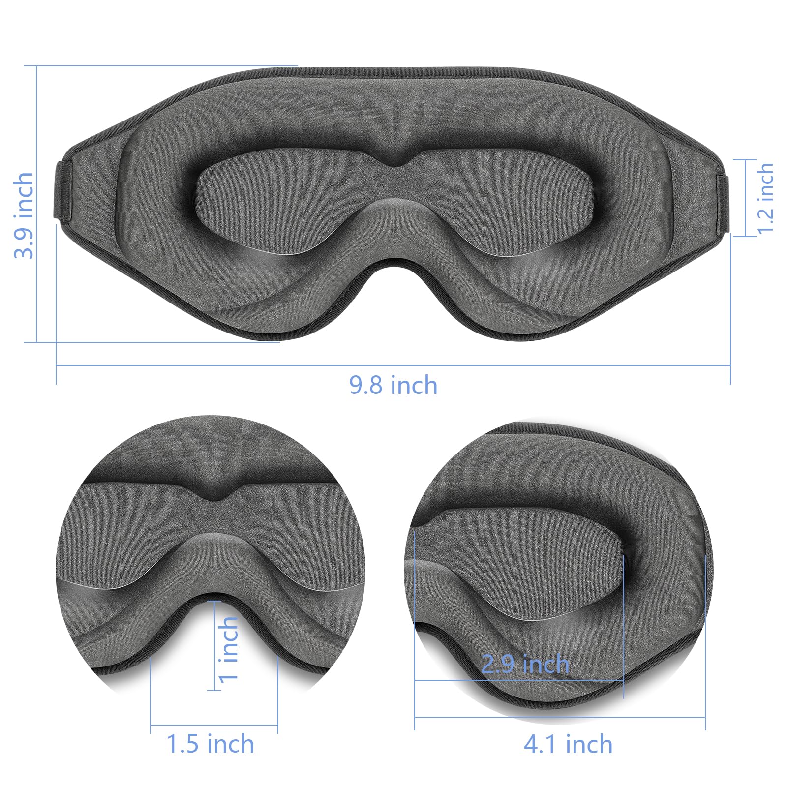 💤Sleep Mask 3D Eye Mask, 100% Block Out Light🌒