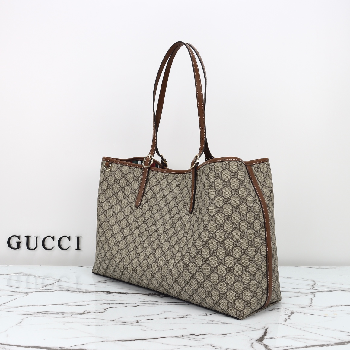 Gucci GG Emblem maxi tote bag ‎815212 FAD6L 9758