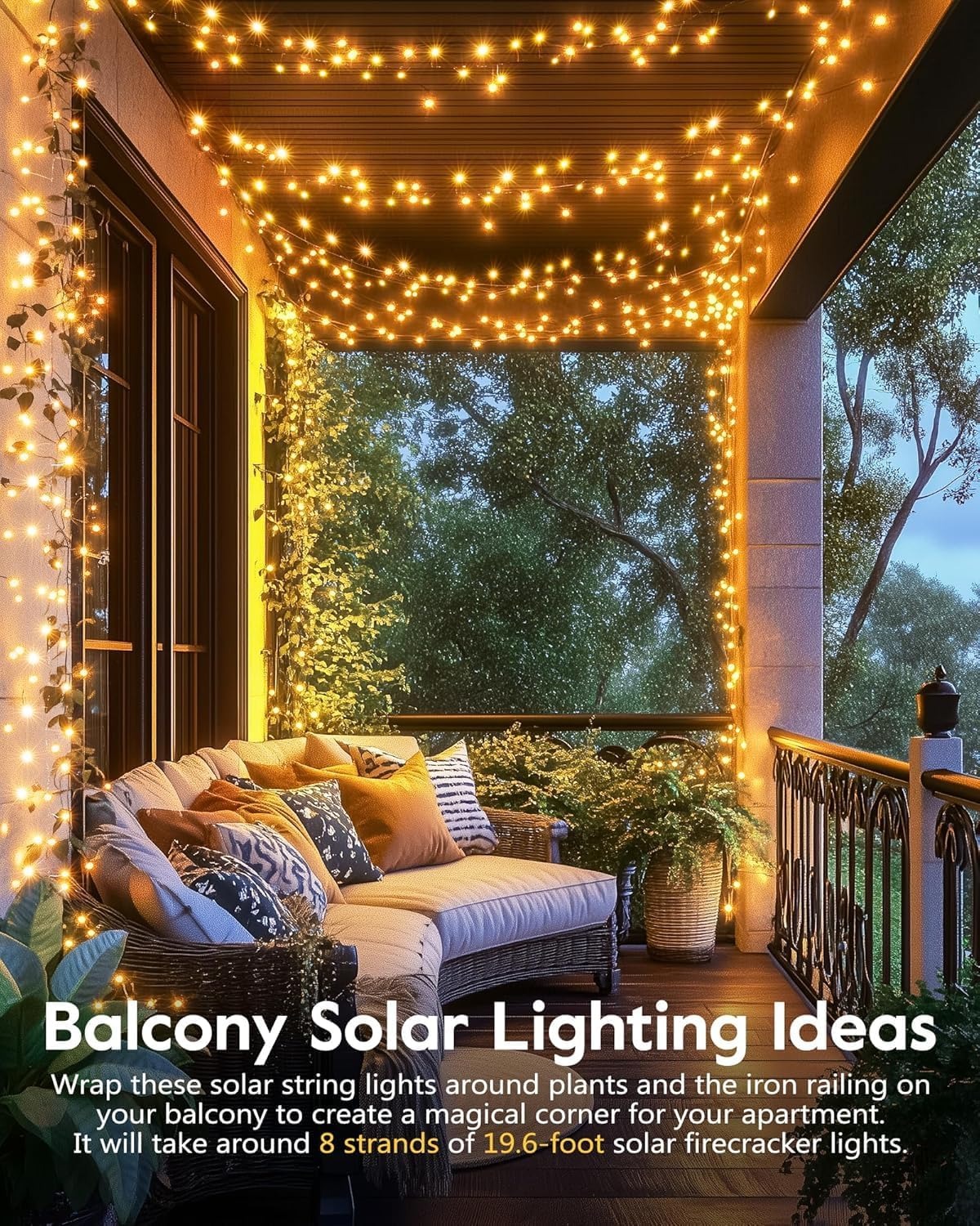 Patio Balcony Wedding Christmas Decor
