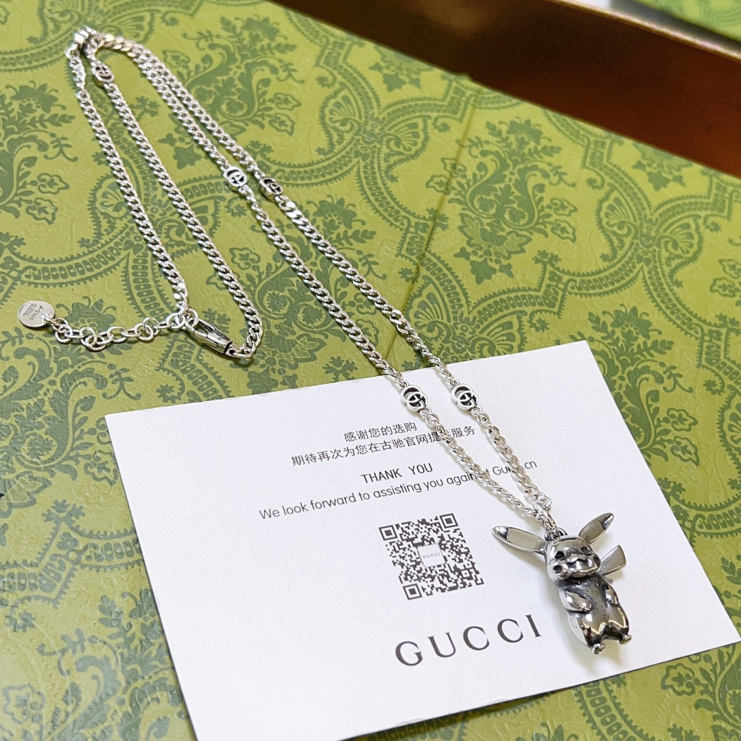 Gucci Anger Forest Series GG Pikachu Vintage Necklace