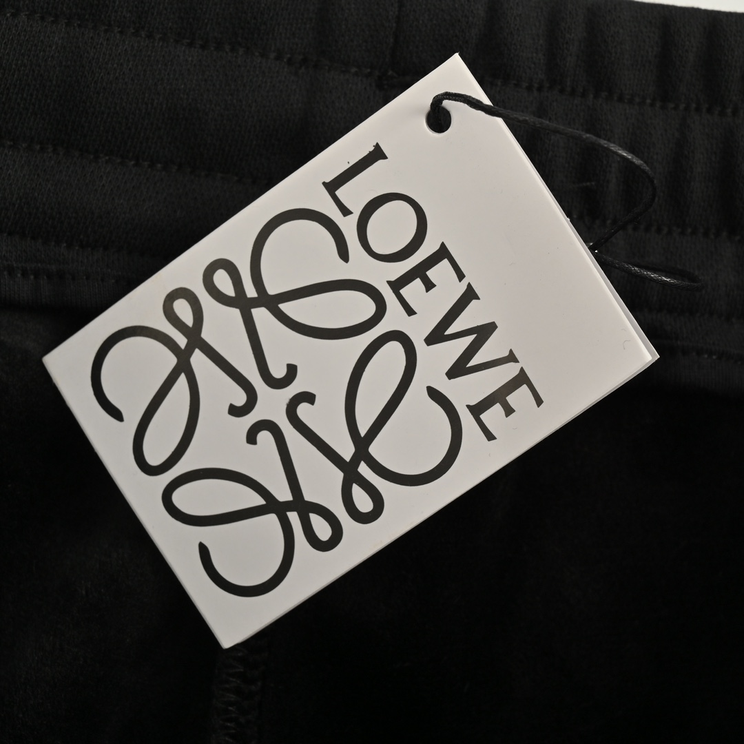 Loewe 24Fw embroidered logo fleece trousers