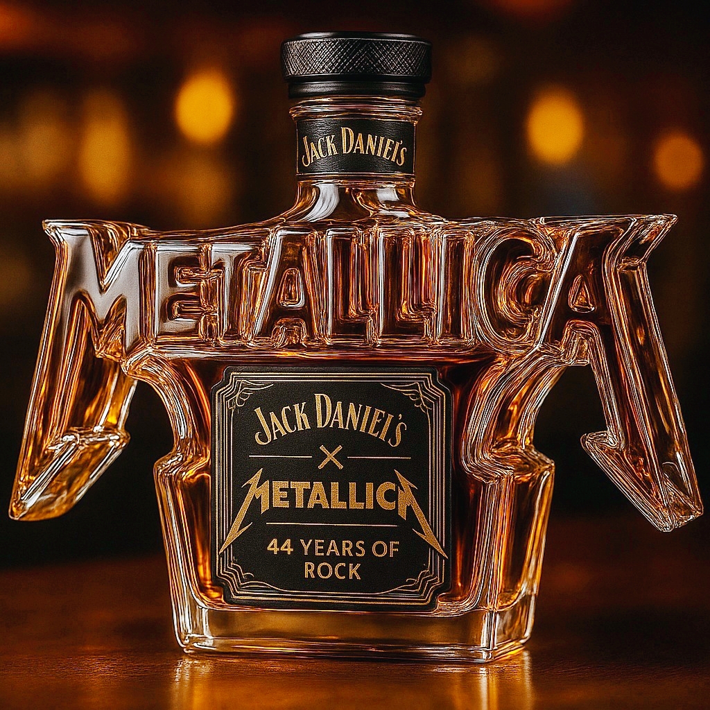 🔥METALLICA “44 Years of Rock” Limited-Edition Whiskey Bottle