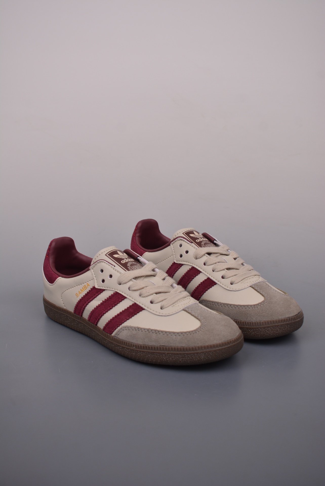Adidas Originals Samba OG Putty Grey Maroon ID1482