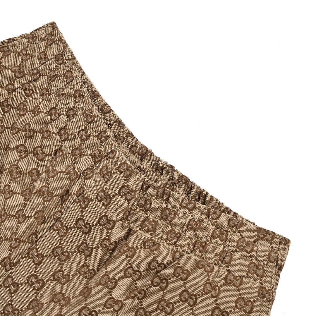 Gucci 24ss Double G printed jacquard canvas shorts