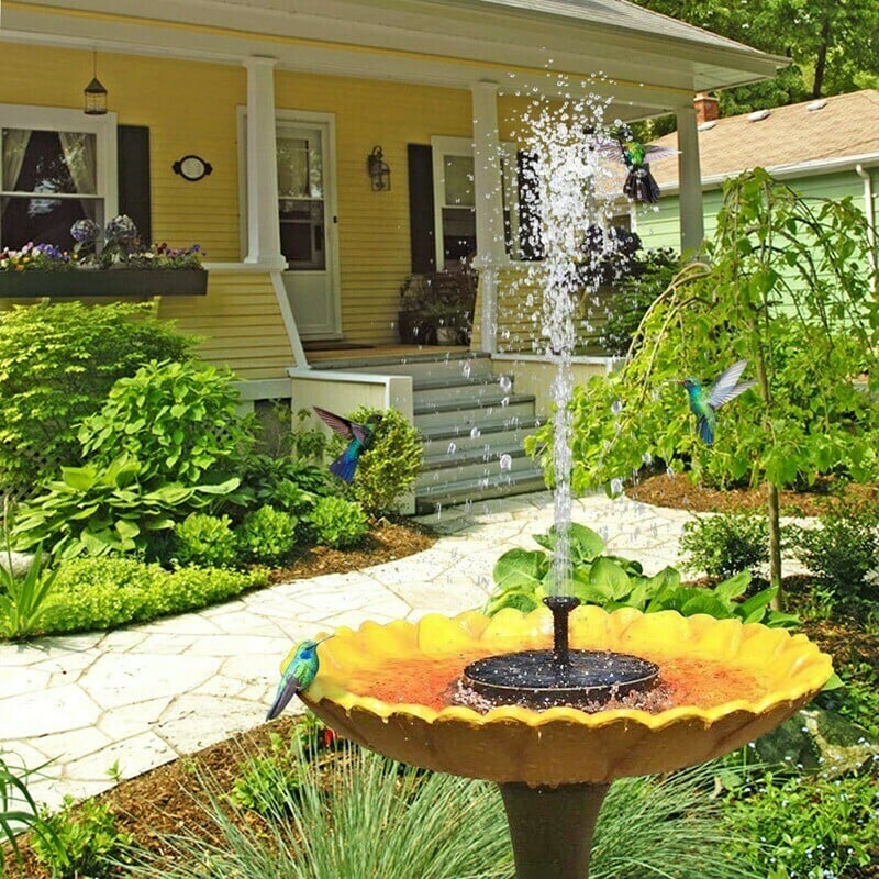 DIY Outdoor Bird Bath Fountain Pump