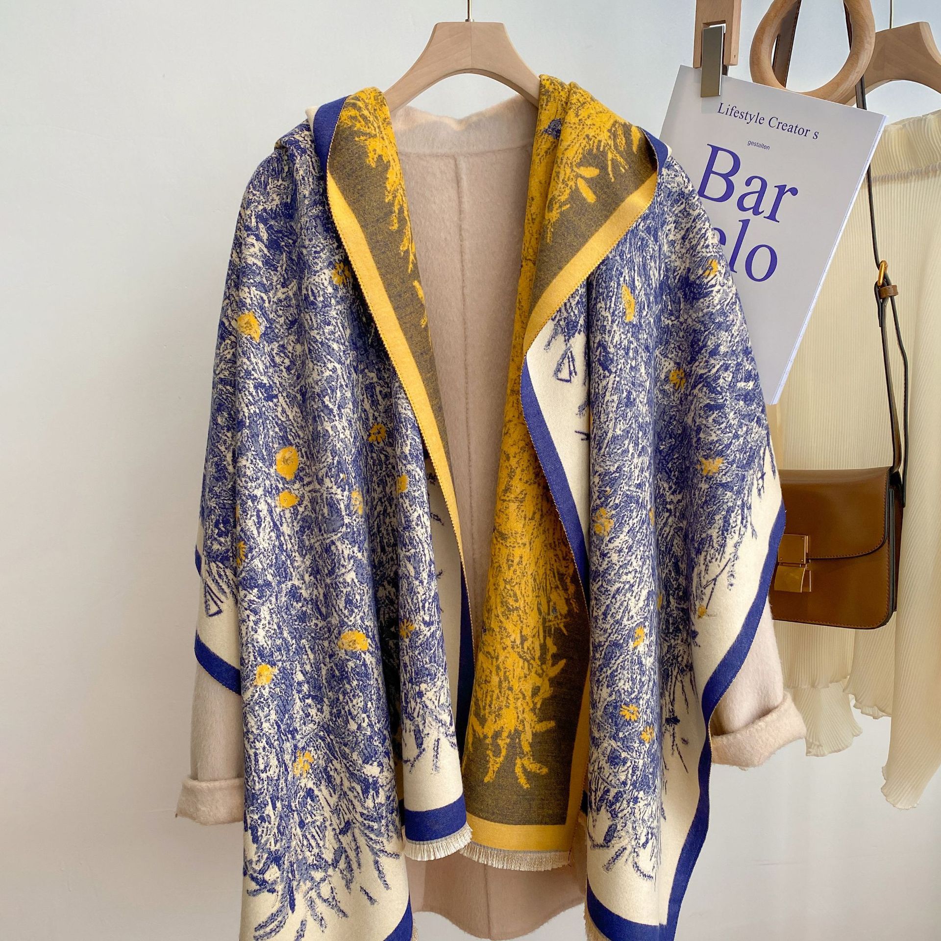 Luxury Design Thick Foulard Cashmere Scarf Ladies Winter Pashmina Female Shawls Wraps Floral Women Blanket Warm Scarf Shawl