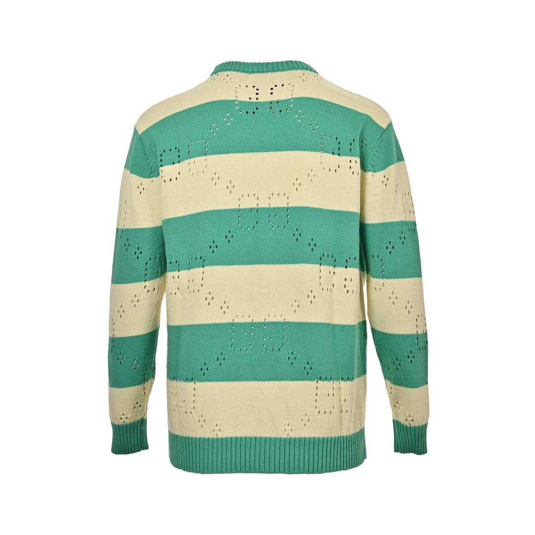 Gucci 24Fw Double G hollow crew neck sweater
