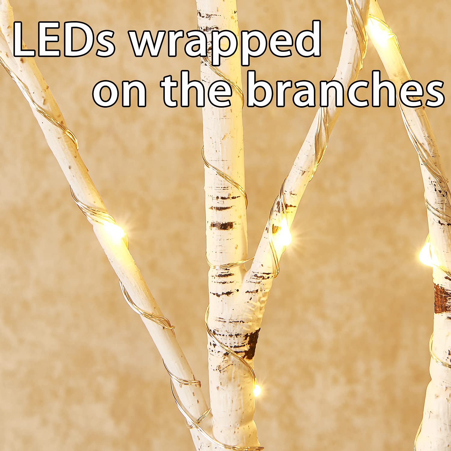 🔥Super Sale - 49% OFF🔥100 LED Lighted Branches with Timer