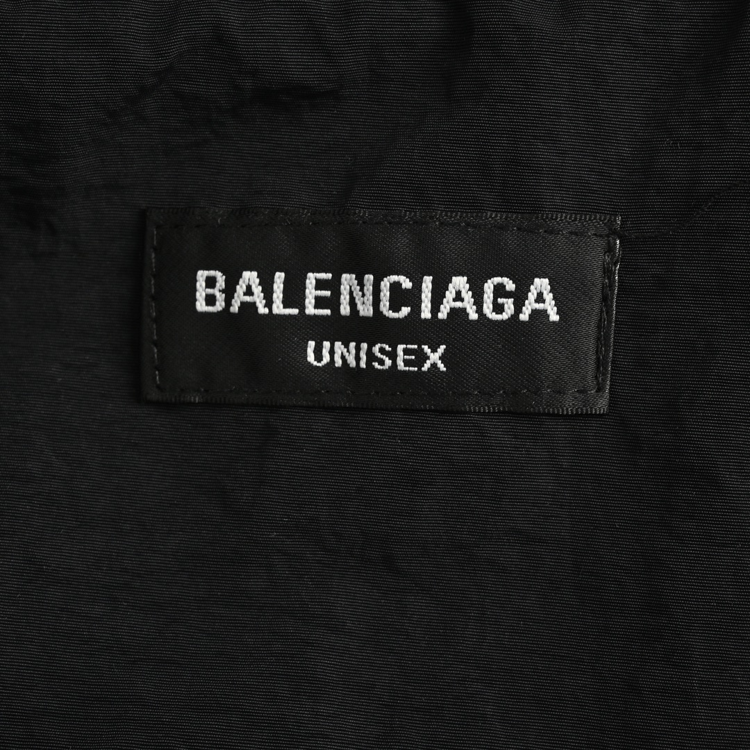 Balenciaga 24Fw circle embroidered letter logo woven windbreaker jacket