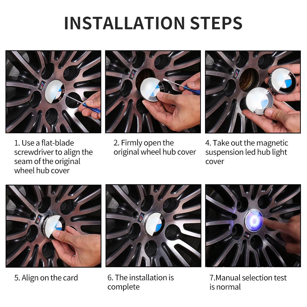 🔥Magnetic Suspension LED Floating Wheel Cap 2022 Version 1PC