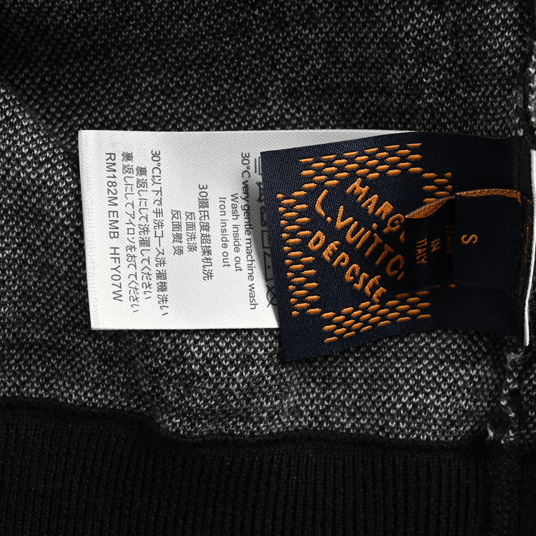 Louis Vuitton 24Fw checkerboard jacquard-knit sweater