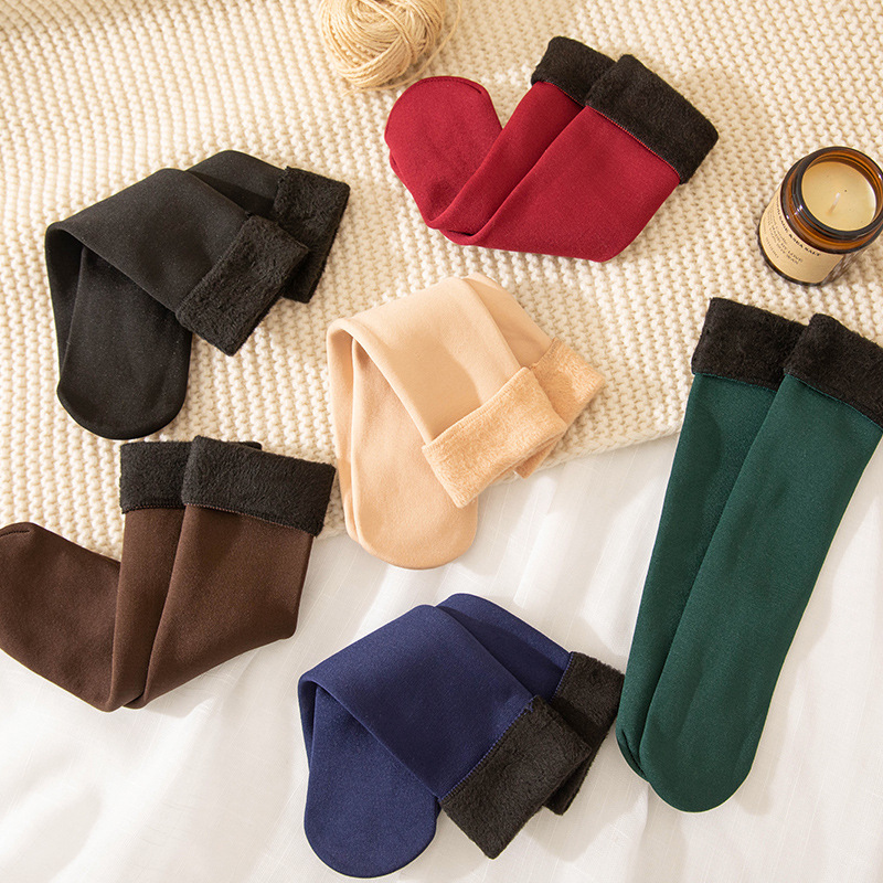 (🔥Last Day Promotion-SAVE 50% OFF) 3Pairs/Pack Thickening & Velvet Snow Socks Fleece Lining Thermal Socks --BUY 3 GET 15% OFF & FREE SHIPPING