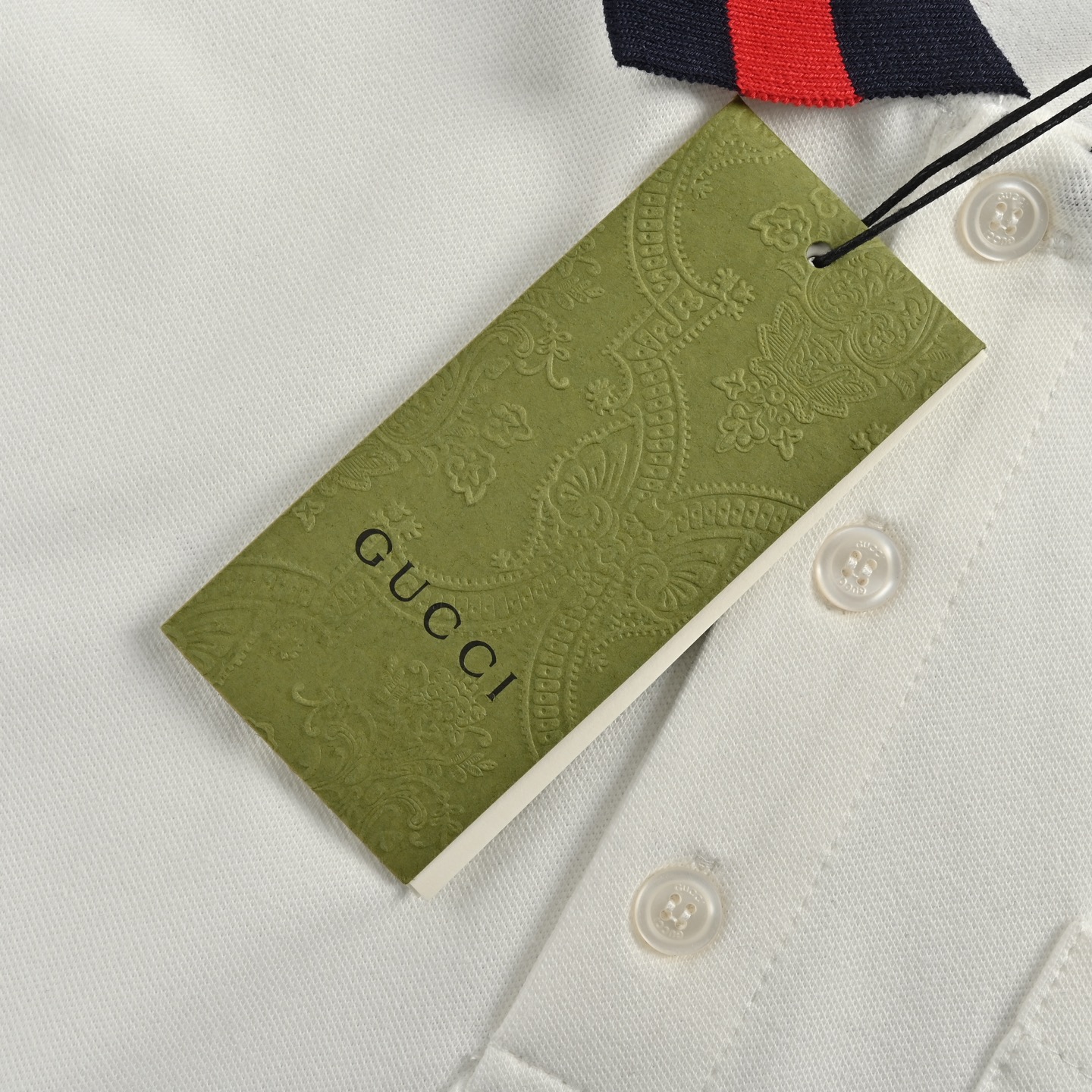 Gucci Striped Collar Polo Short Sleeve