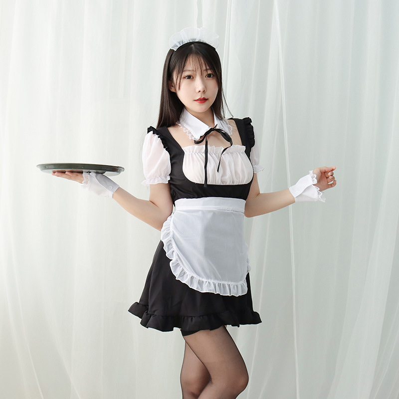Ruffle Maid Dress Nightdress Lingerie Set