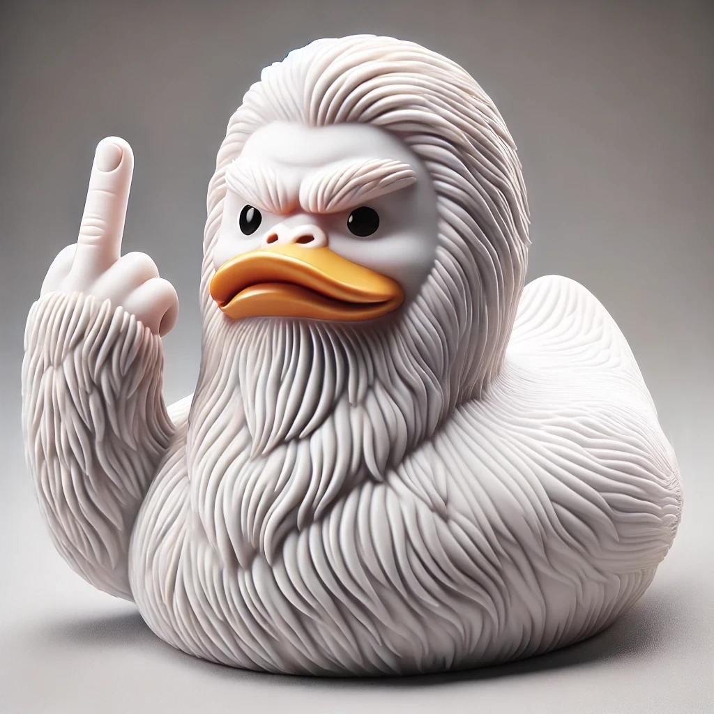 Sasquatch Salute-Bigfoot Duck