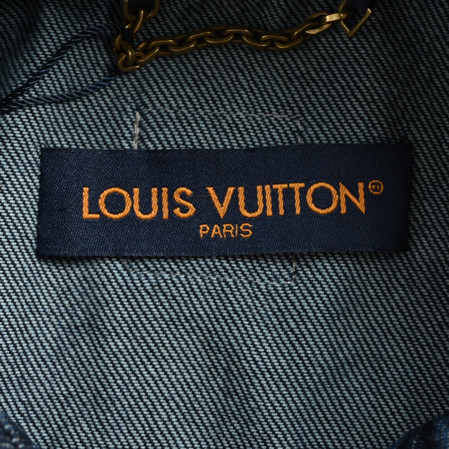 Louis Vuitton 25ss wood wheel pattern denim short-sleeved shirt