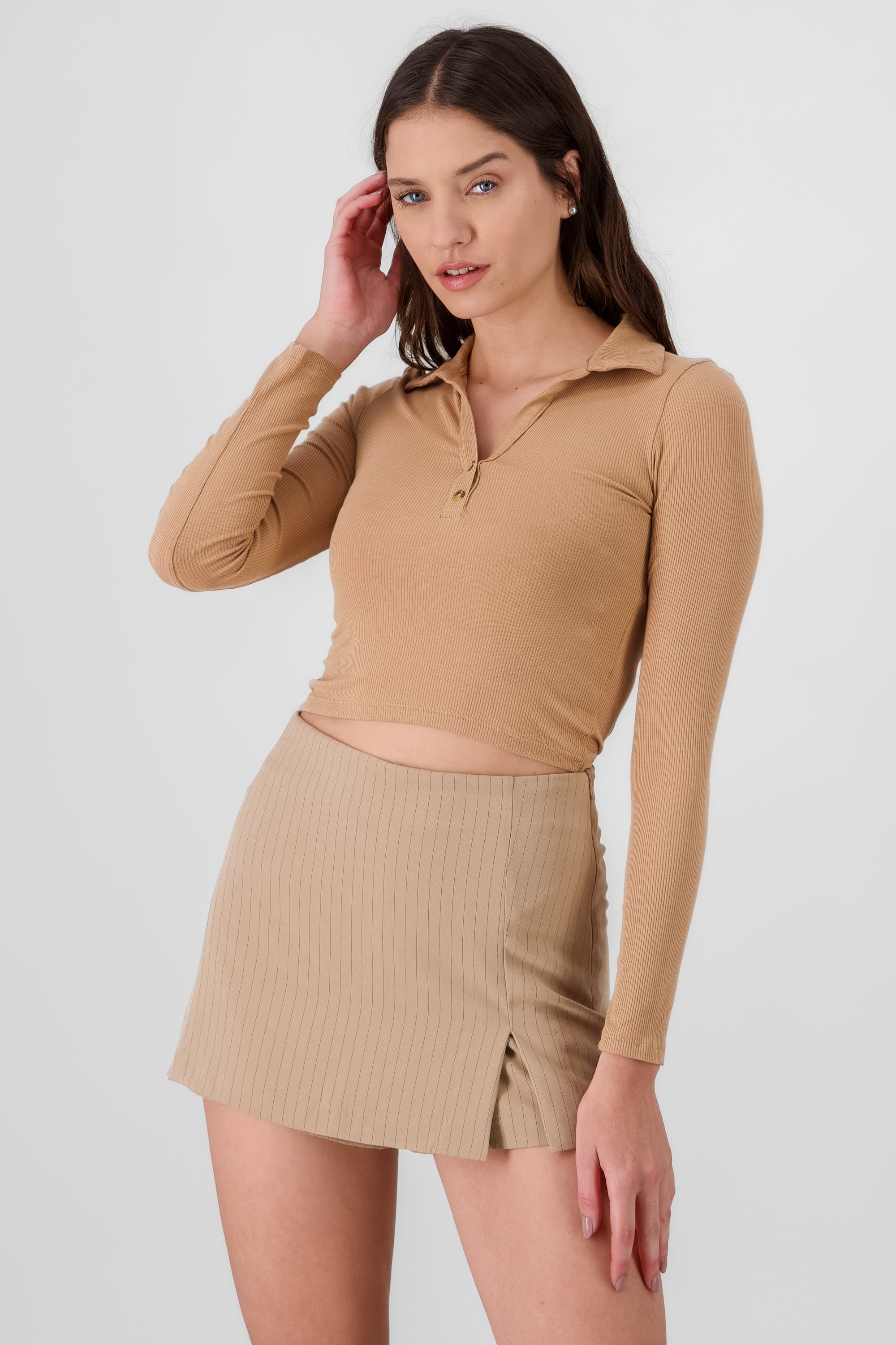 Polo Neck Top