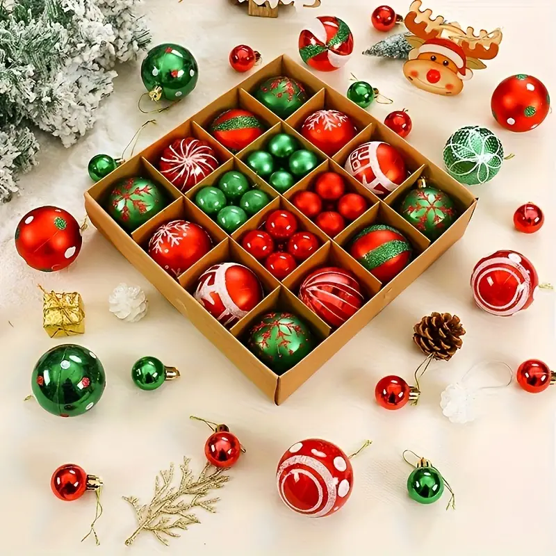 🌲🌲(40-44)Piece Deluxe Shatterproof Christmas Ball Ornaments Set