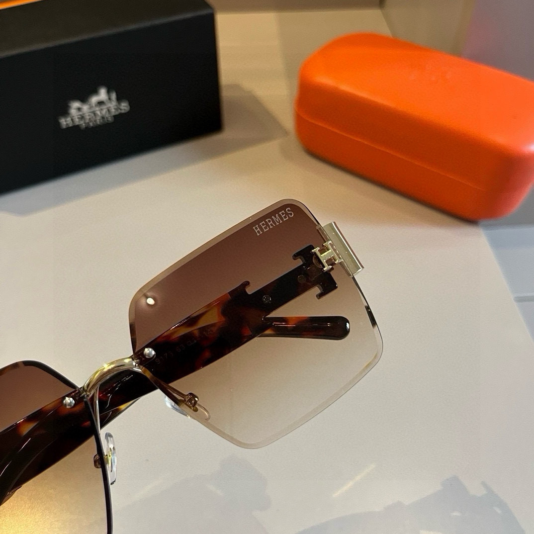 Hermes rimless sunglasses
