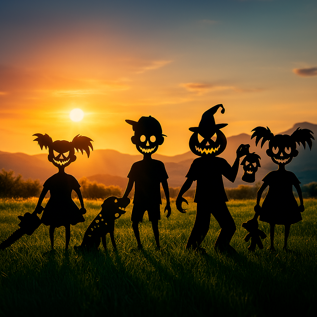 🏆Limited Sale⚡Almost Gone🎃👻 Cute Ghost Zombies - Handmade Metal Art