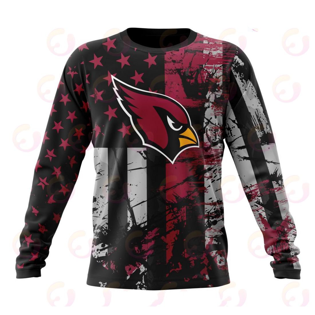 ARIZONA CARDINALS 3D HOODIE JERSEY FOR AMERICA