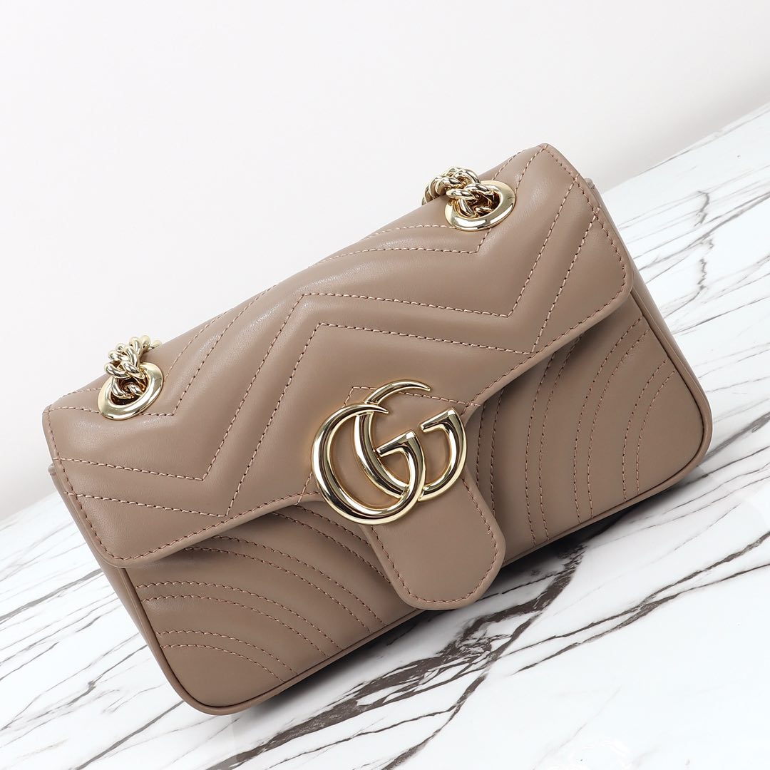 Gucci GG Marmont small shoulder bag 446744 AAER0 1523