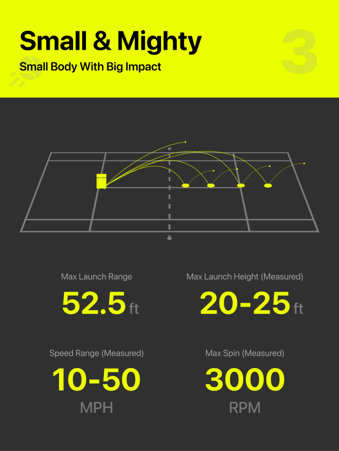 Most Compact & Portable Ball Machine