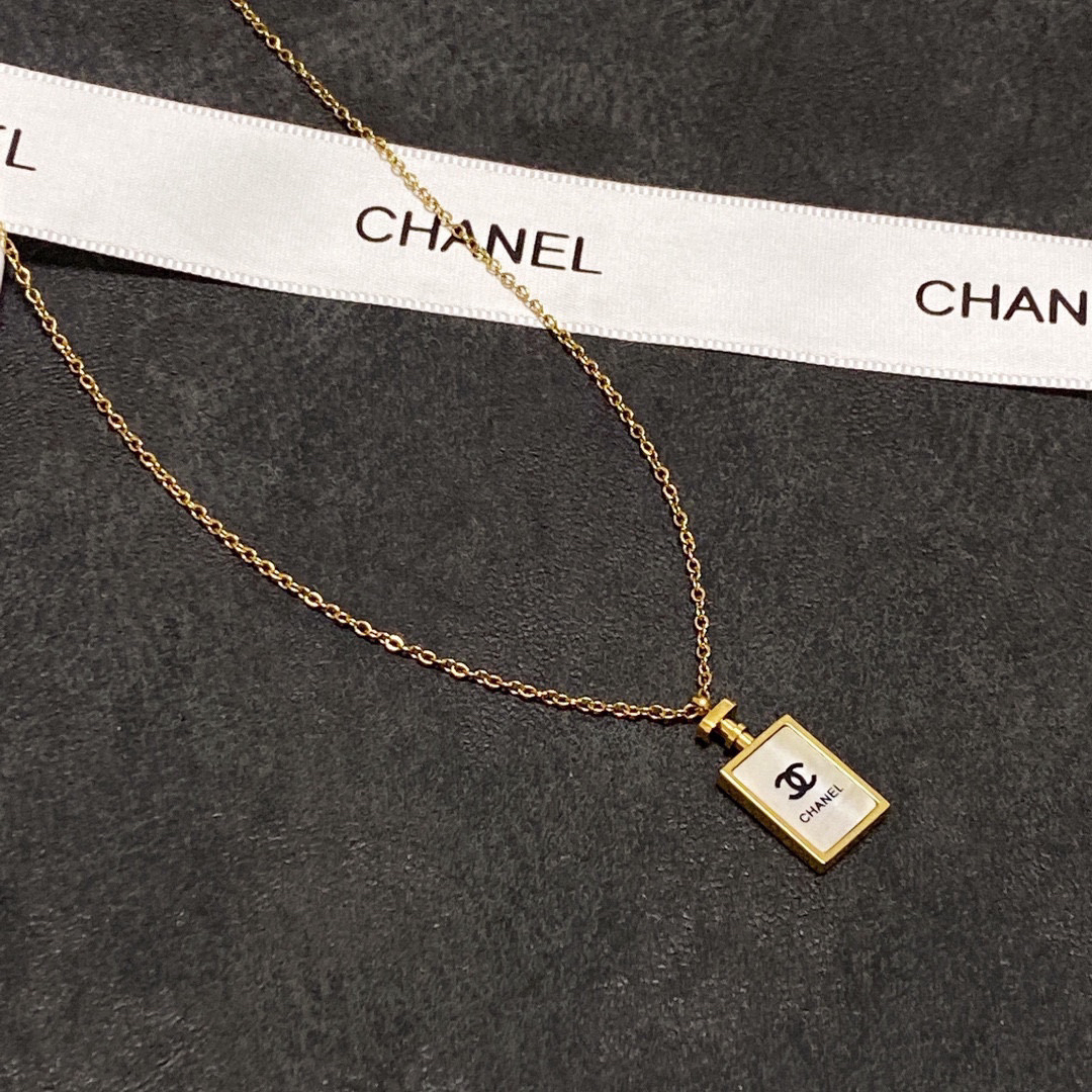 Chanel Perfume Bottle Necklace