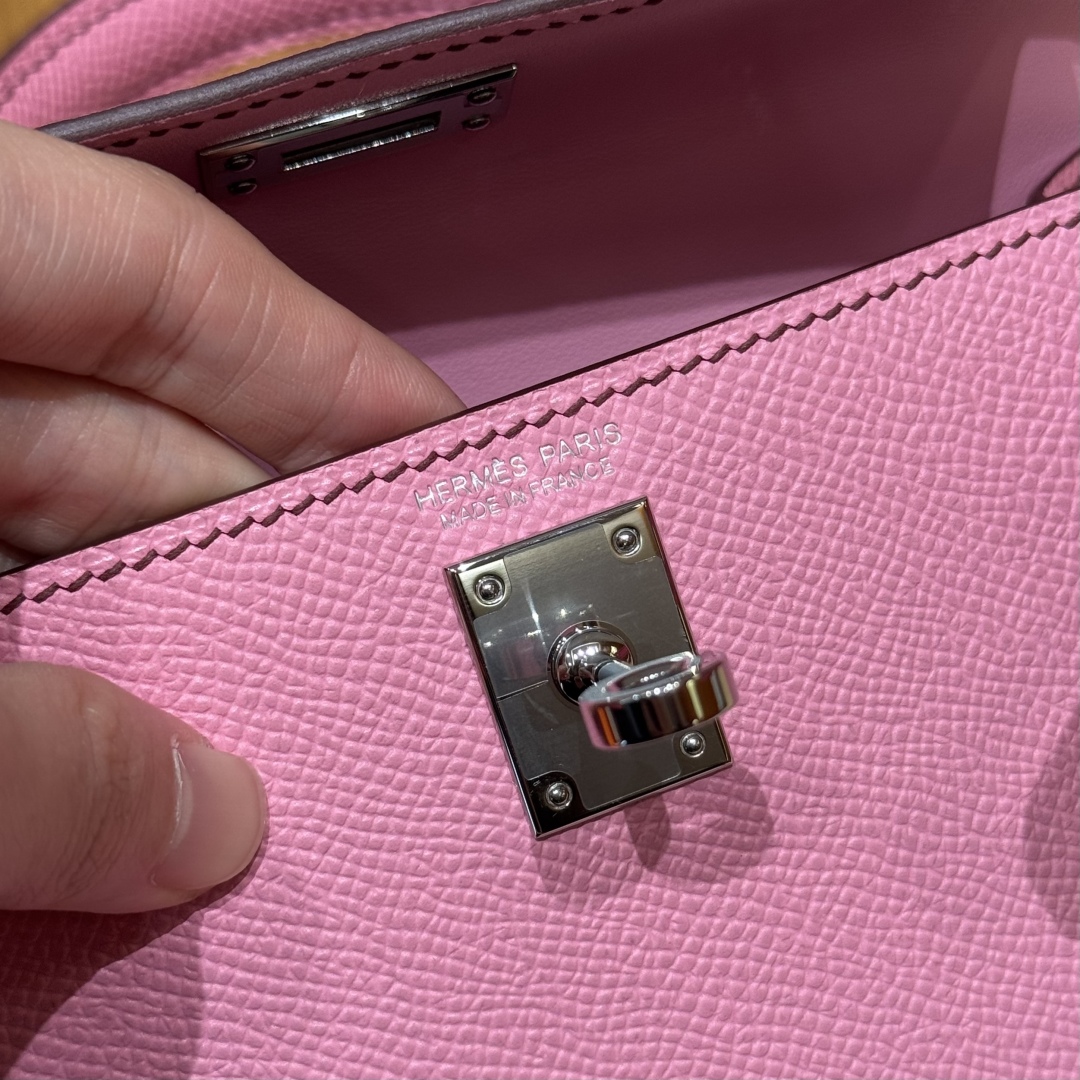 Hermes mini kelly2 5PPink handbag (handmade to order)