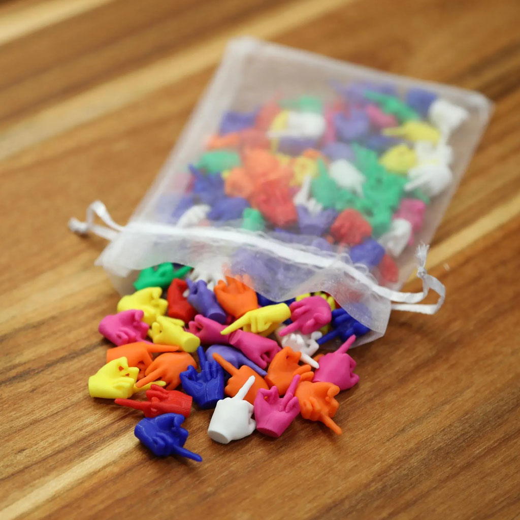 Mini Middle Fingers - Funny Plastic Fuck Hands in Bold Colors or Mix Pack