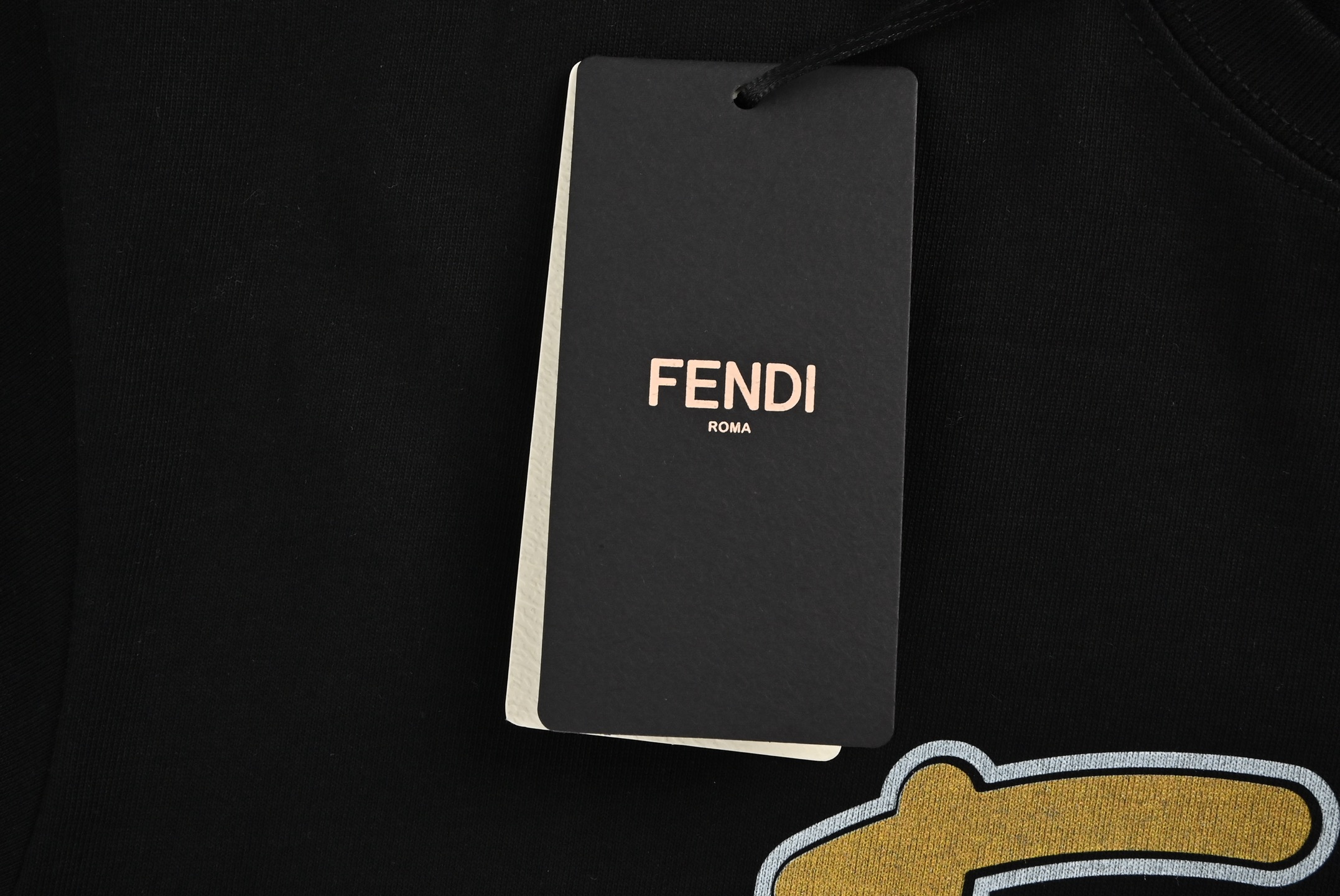 Fendi 25ss cartoon letter print short sleeve