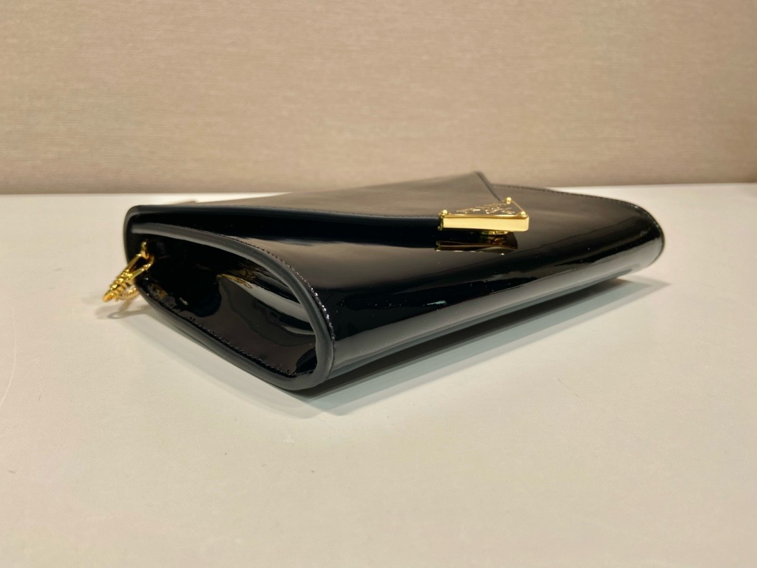 Prada Patent Leather Envelope Bag 92698580