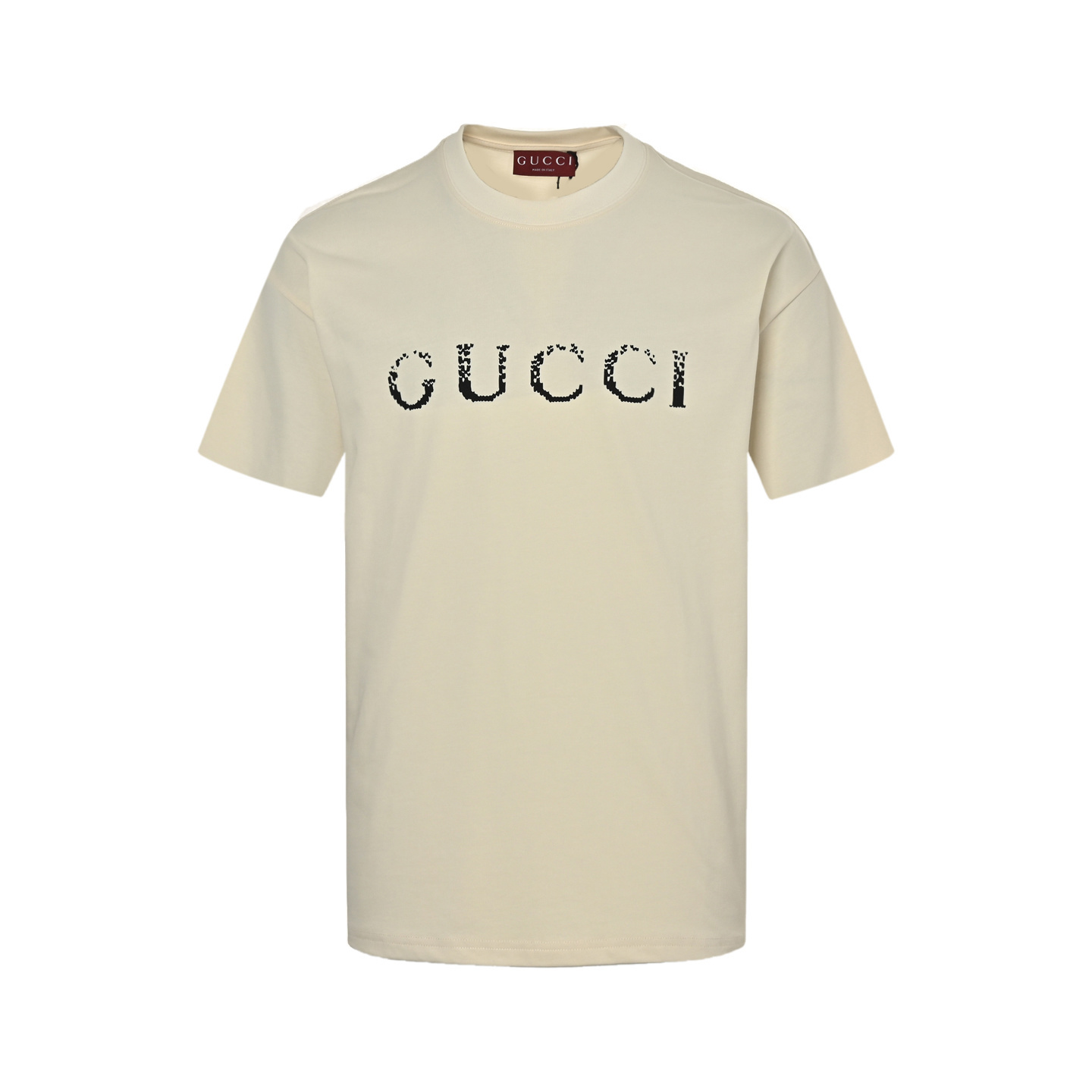 Gucci 25ss gradient lettering logo print short-sleeved shirt