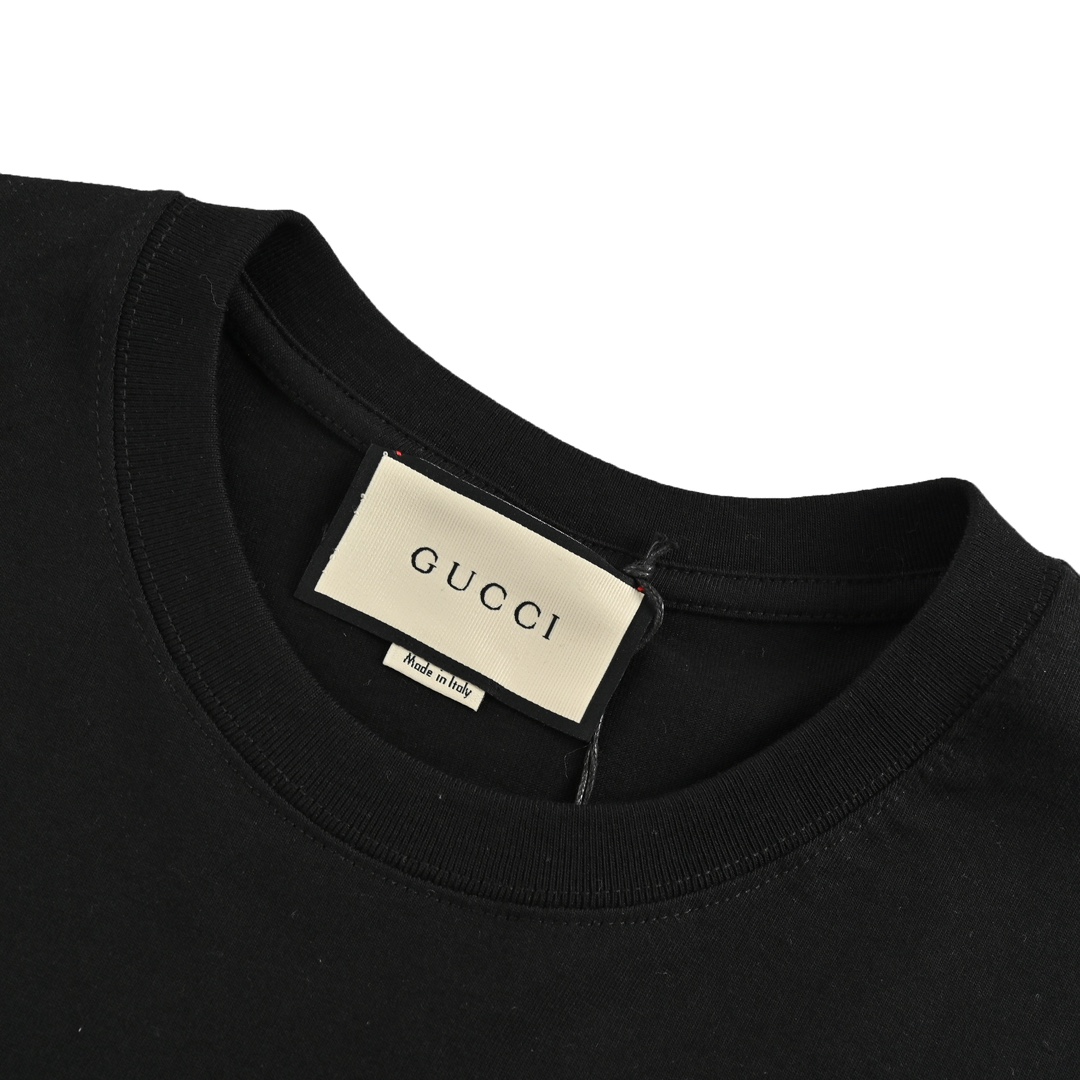 Gucci 24ss Double G colorblock print short sleeves