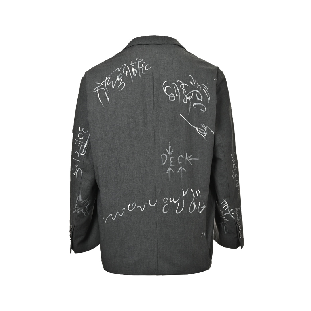 Balenciaga 24Fw graffiti jacket suit