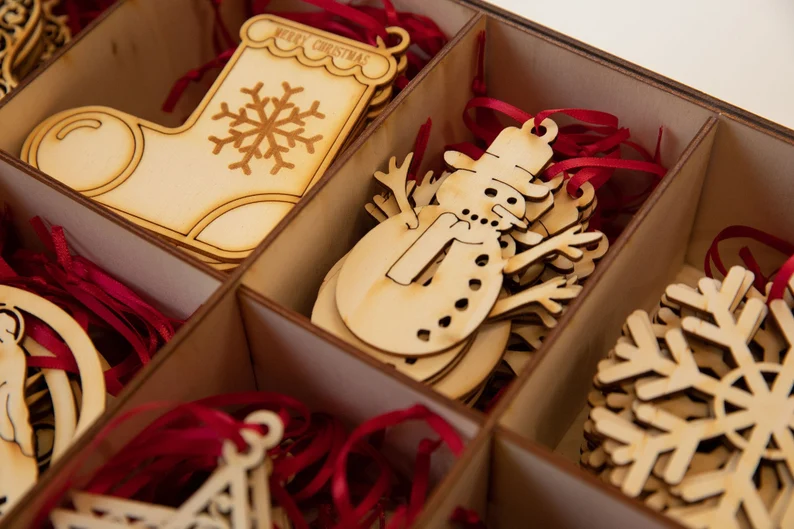 Wooden Christmas decorations
