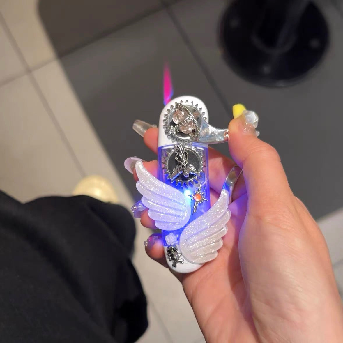 Handmade DIY inflatable lighter angel & devil