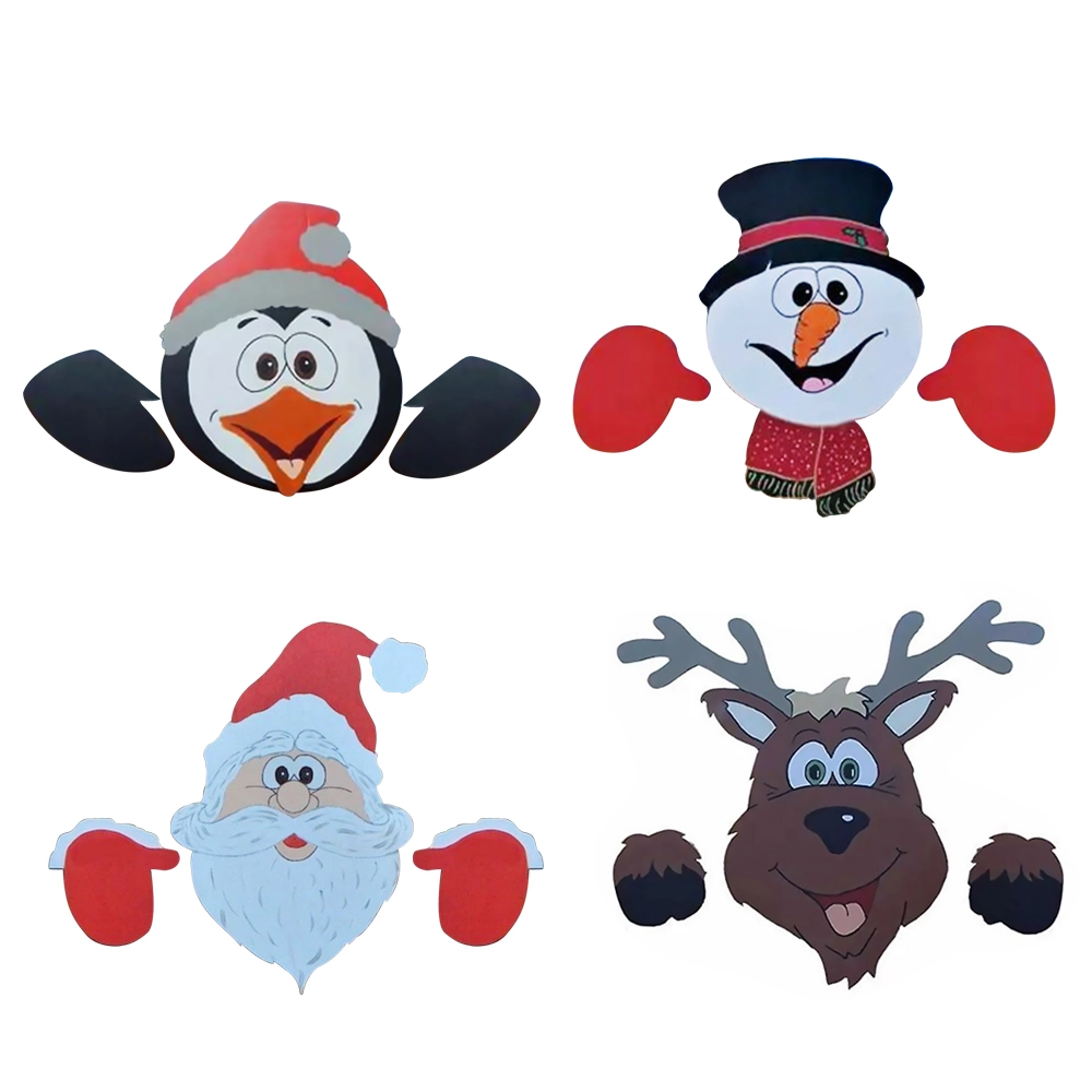 (🔥Early Christmas Sale- SAVE 50% OFF)Christmas Yard Art Fence Peeker-BUY 3 GET 10% OFF & FREE SHIPPING