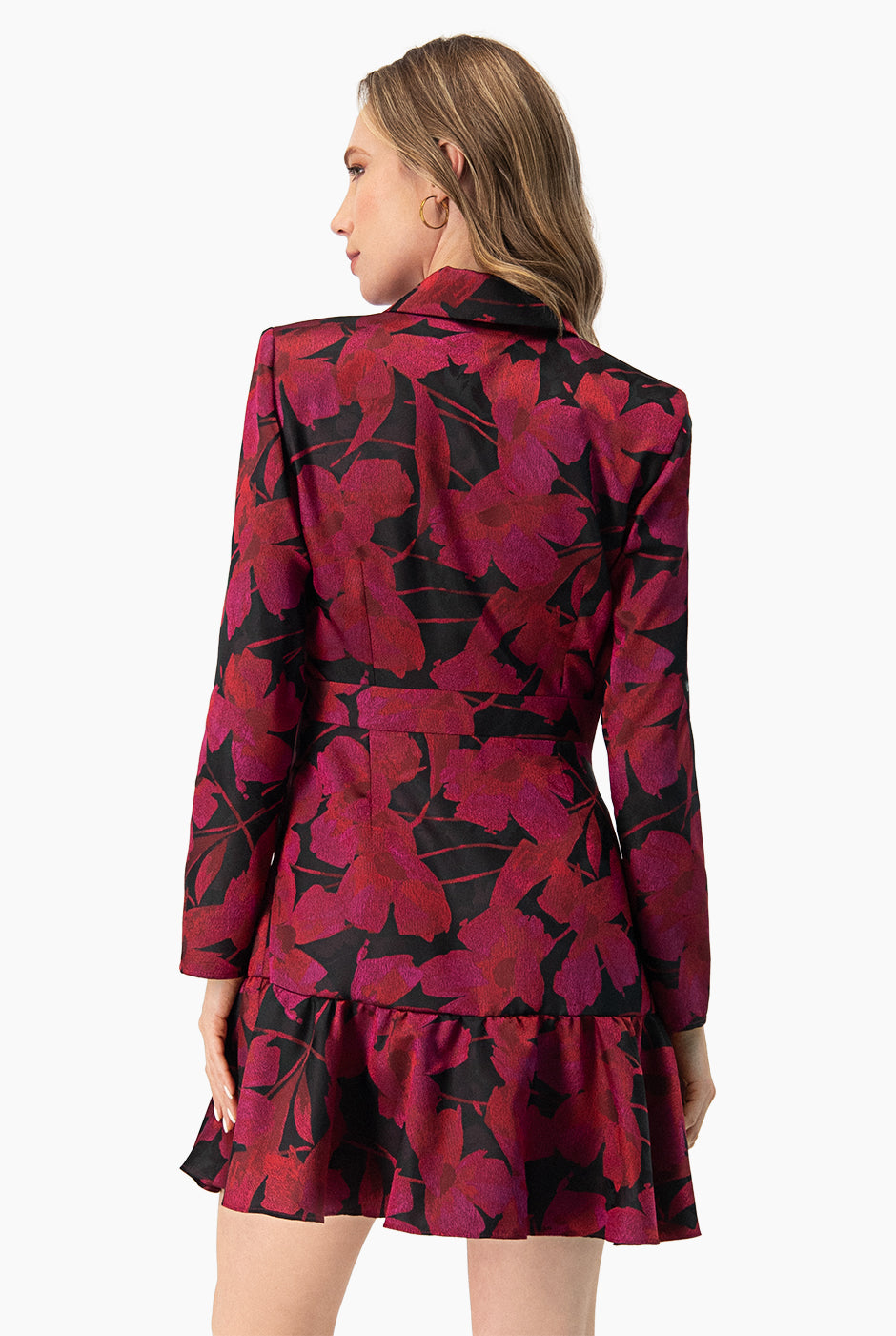 Vestido corto de estampado floral