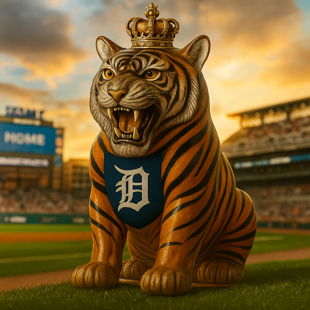 Detroit Tigers Roaring Tiger Whiskey Bottle